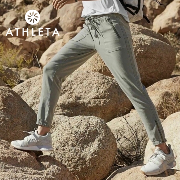 Athleta Pants - Athleta Women's Farallon Jogger Track Pants Vintage Palm Green 10x27"‎ Inseam